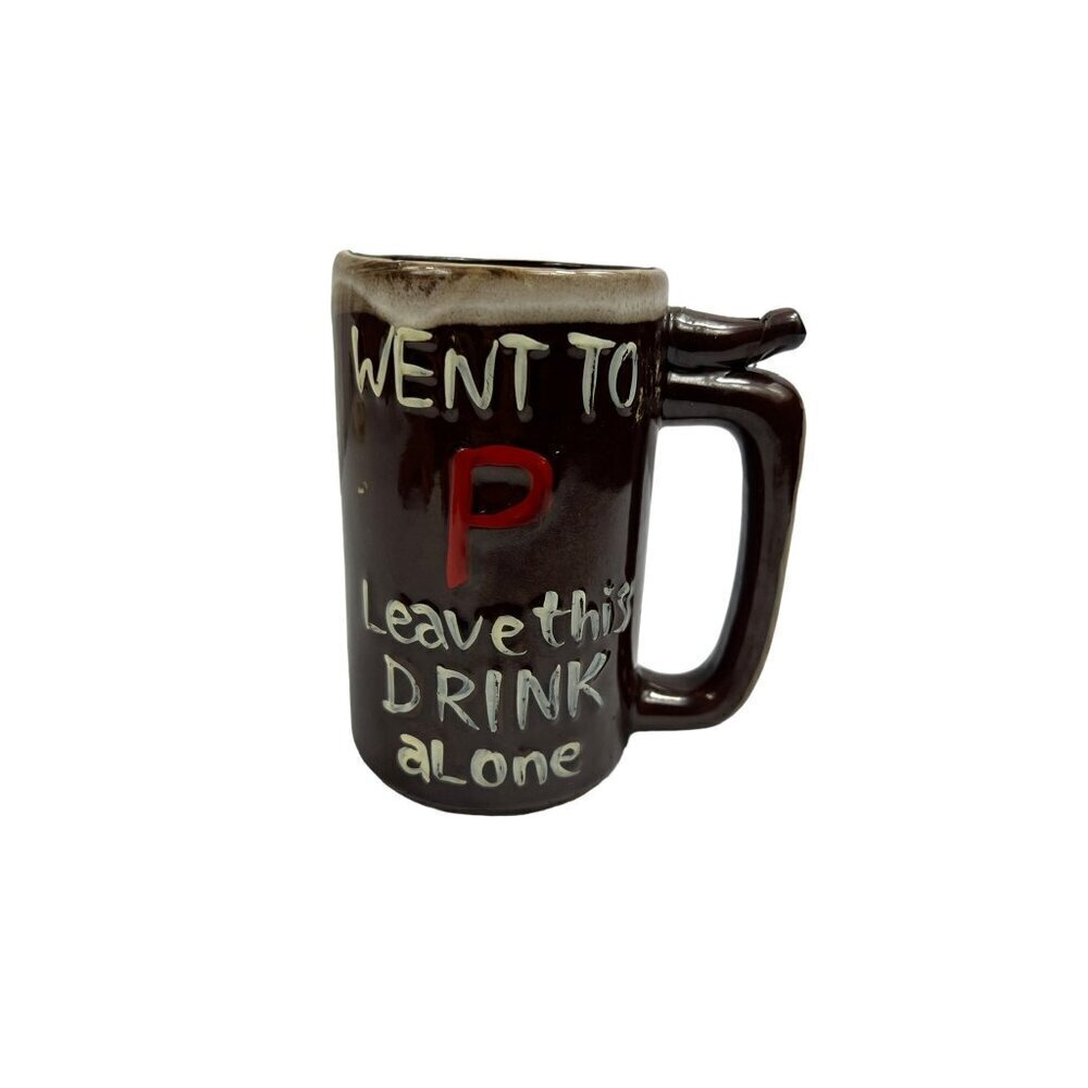 Vintage Whistle Mug Went to P leave my drink alone